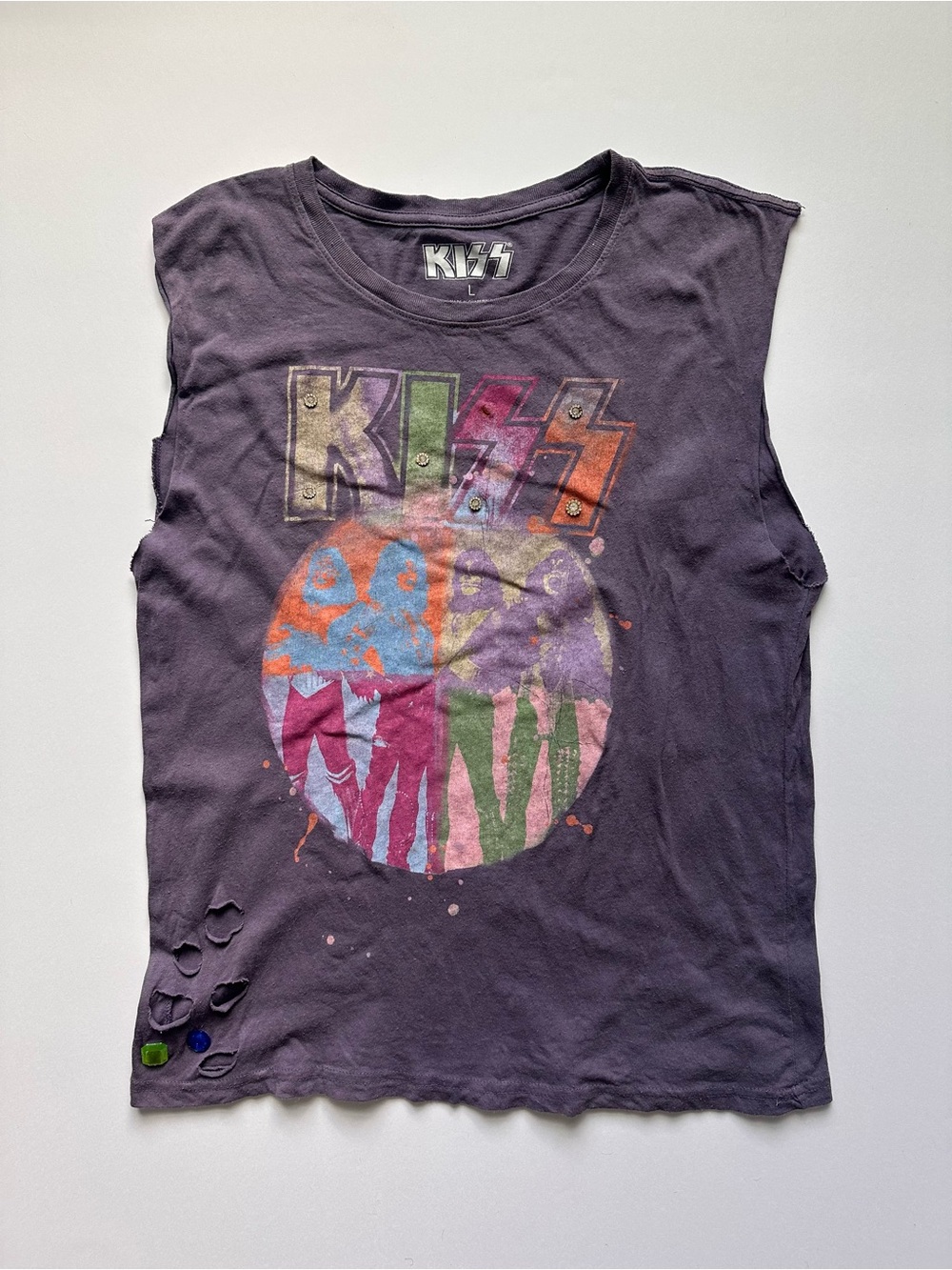 KISS Sleeveless Graphic Tank Top